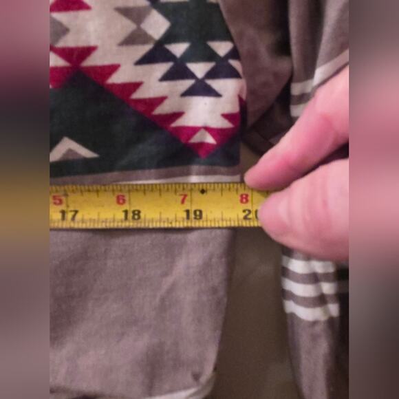 Vtg 90s Roper Aztec Western Shirt Long Sleeve Button Down Southwestern Country L - Picture 5 of 7